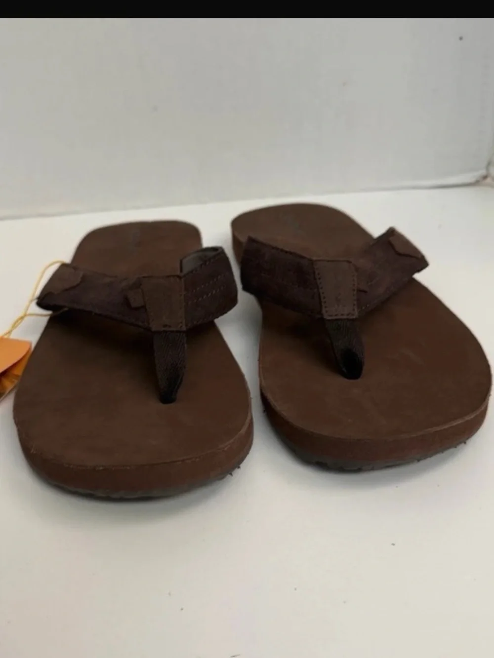 Campo Brown LeatherUpper Flip Flops NWT